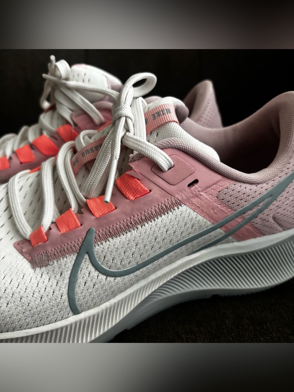Nike Women Air Zoom Pegasus 38 'Sail Pink Glaze size 8.5 - Picture 3 of 10